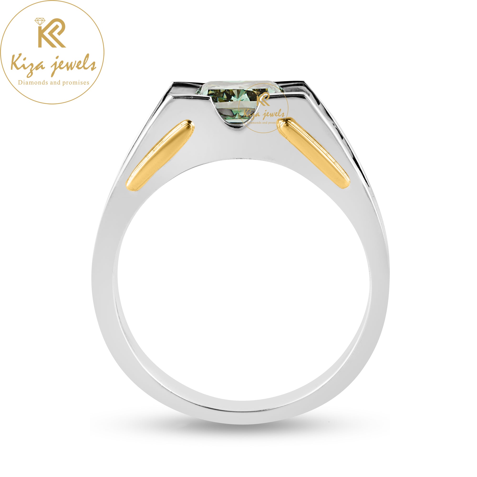 1.65 TDW F.G. Cushion Cut Gemstone Solitaire Ring