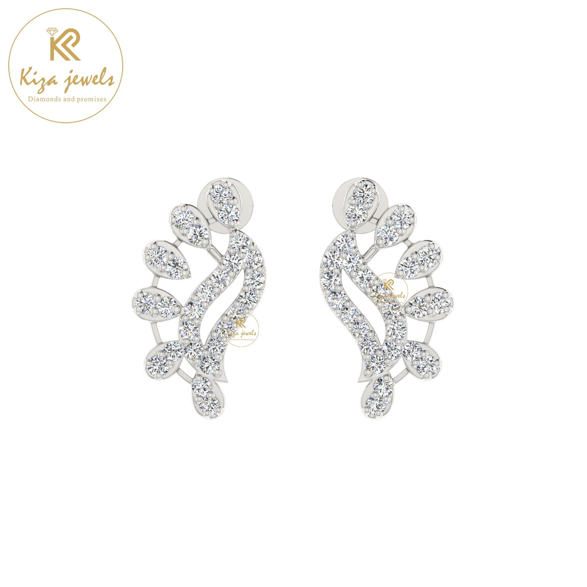 0.35 TDW Round Cut Diamond Women's Stud Earring