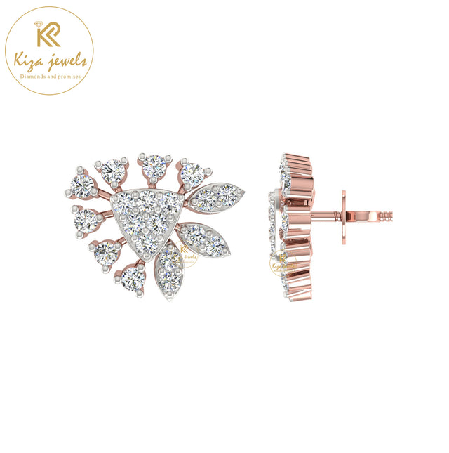 0.38 TDW Round Cut Diamond Women's Stud Earring