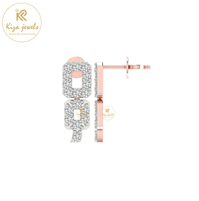 0.28 TDW Round Cut Diamond Women's Stud Earring