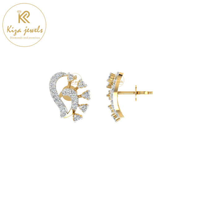 0.35 TDW Round Cut Diamond Women's Stud Earring