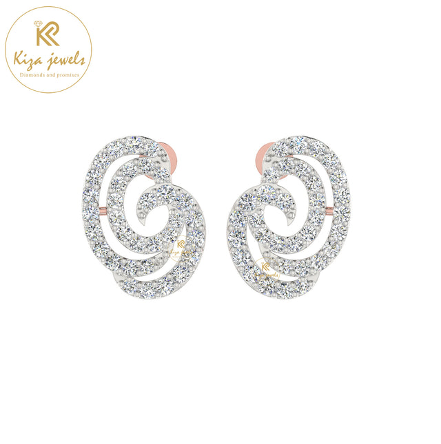 0.80 TDW Round Cut Diamond Women's Stud Earring