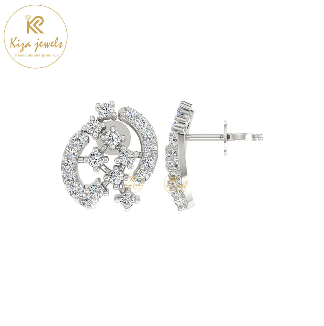 0.40 TDW Round Cut Diamond Women's Stud Earring