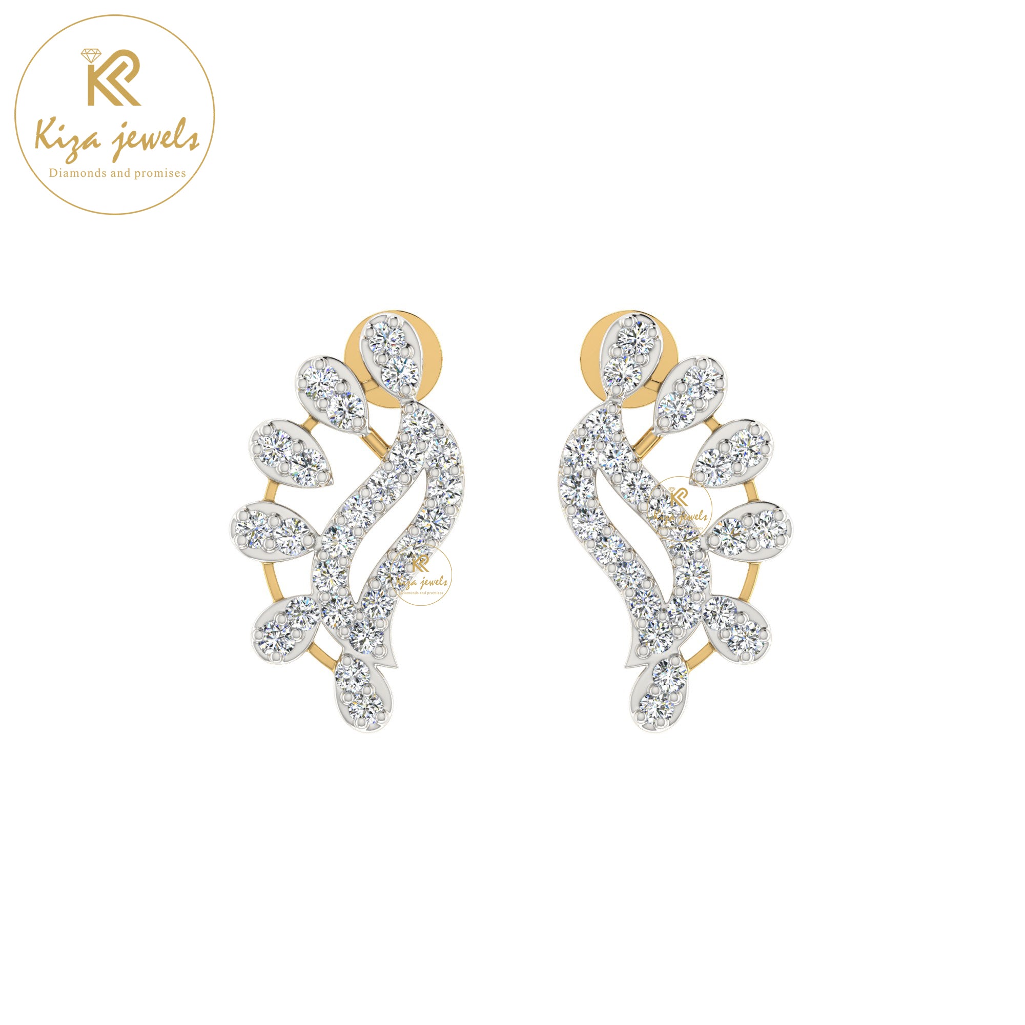 0.35 TDW Round Cut Diamond Women's Stud Earring