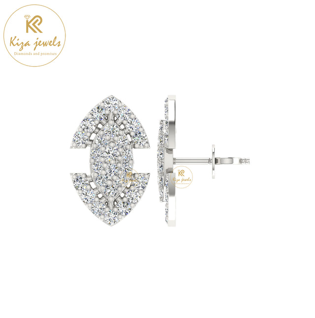 0.48 TDW Round Cut Diamond Women's Stud Earring