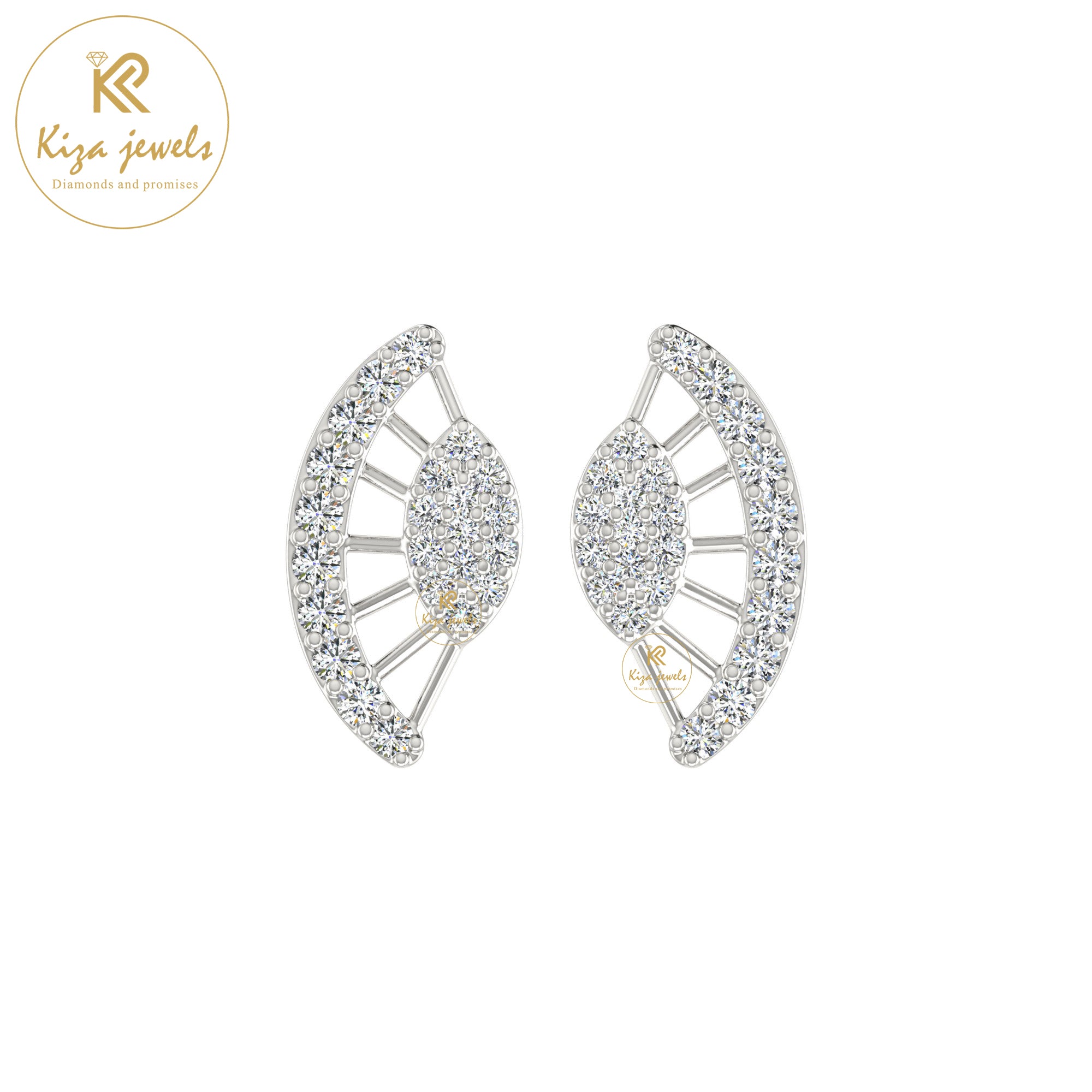 0.36 TDW Round Cut Diamond Women's Stud Earring