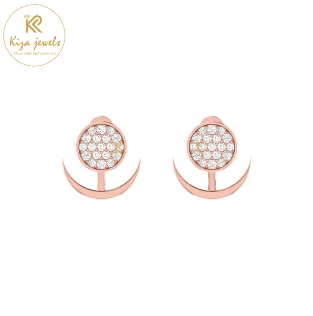 0.19 TDW Round Cut Diamond Women's Stud Earring