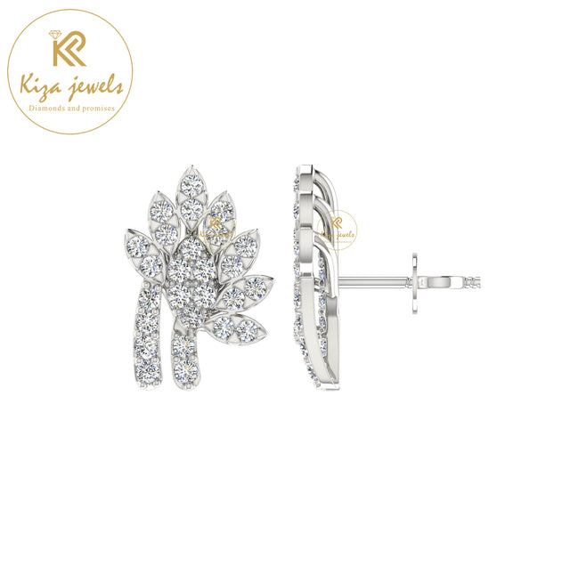 0.36 TDW Round Cut Diamond Women's Stud Earring