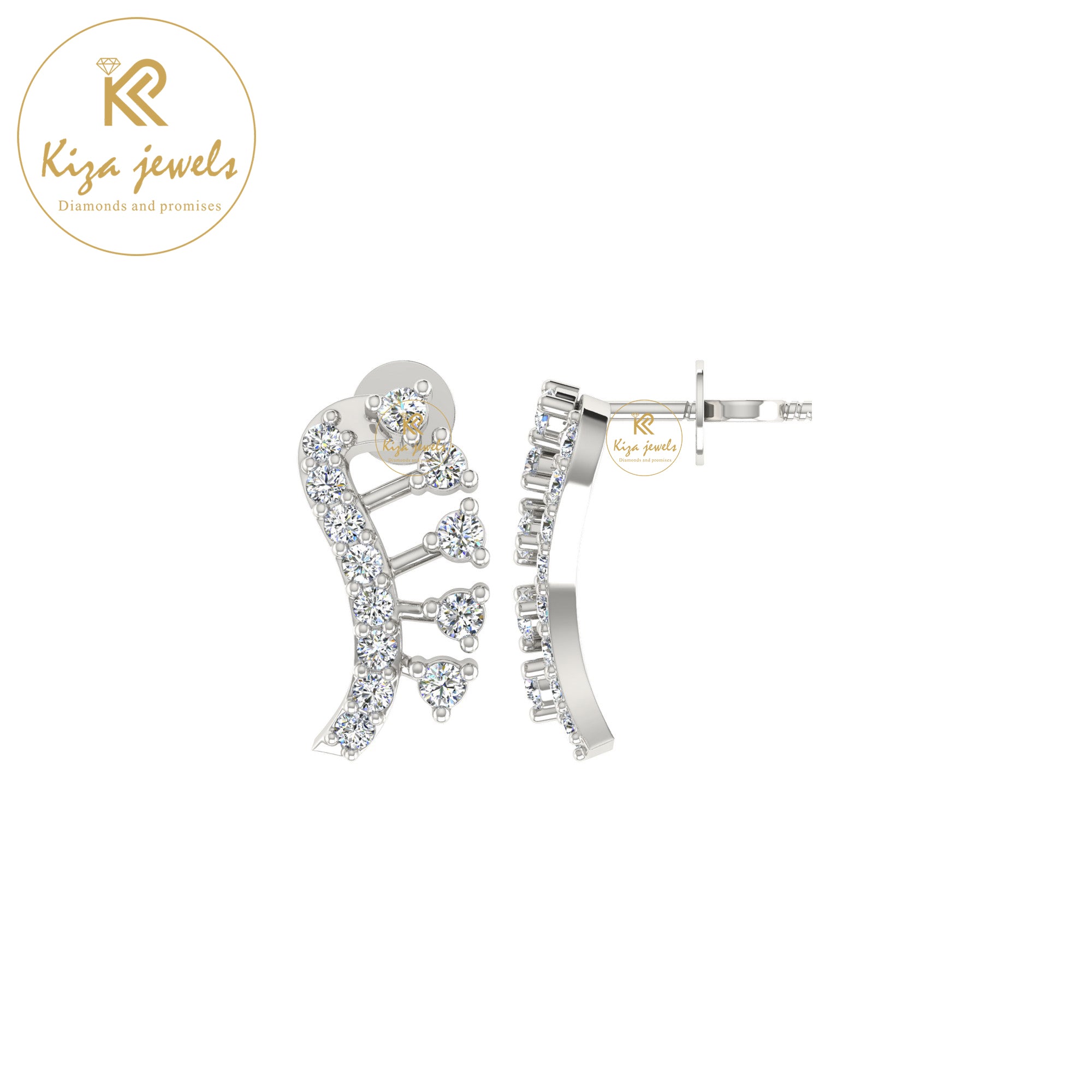 0.26 TDW Round Cut Diamond Women's Stud Earring