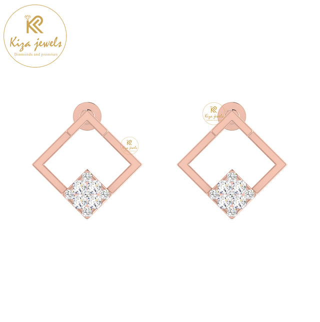 0.19 TDW Round Cut Diamond Women's Stud Earring