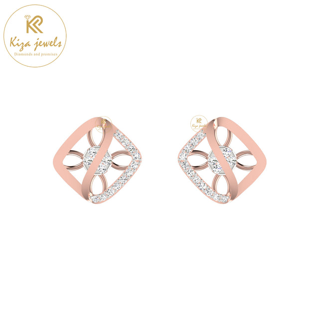 0.23 TDW Round Cut Diamond Women's Stud Earring