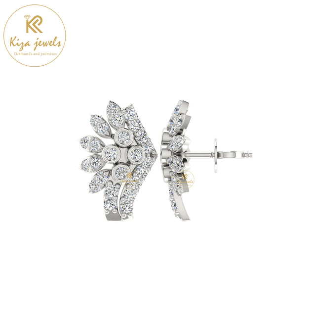 0.36 TDW Round Cut Diamond Women's Stud Earring