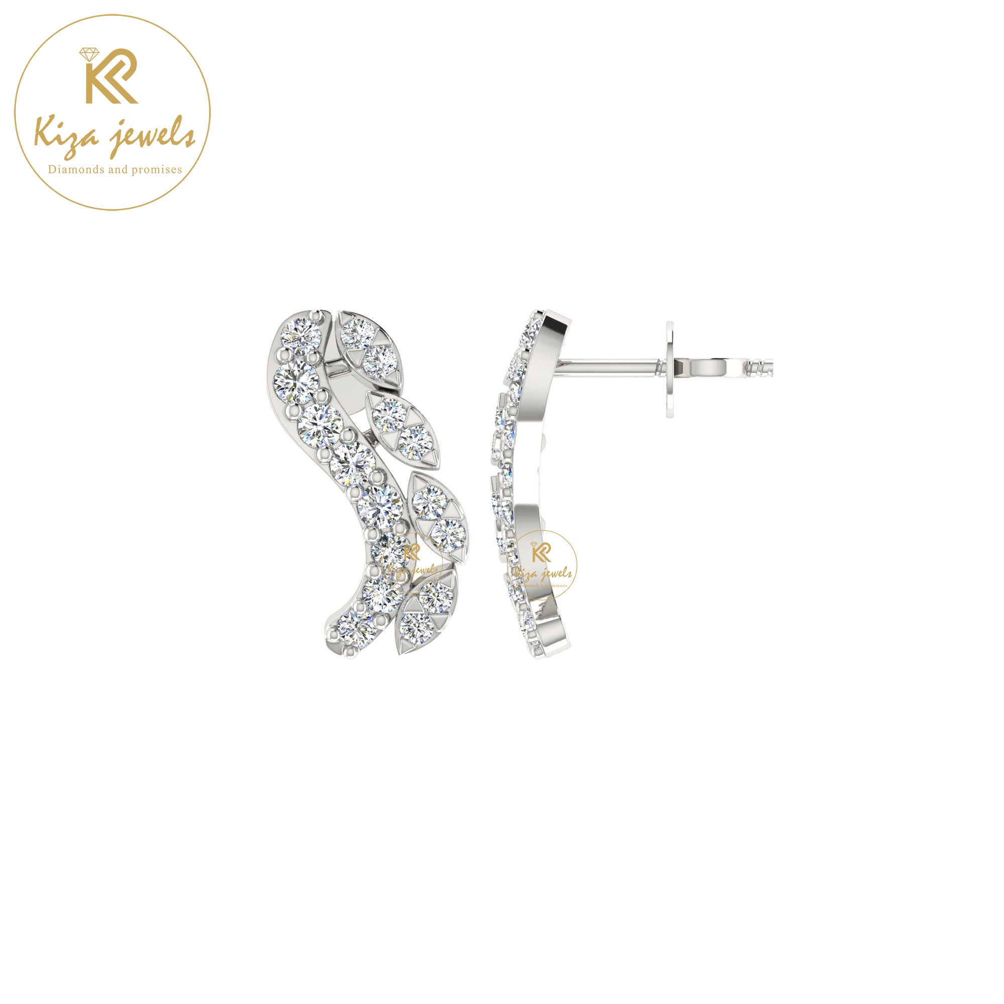 0.31 TDW Round Cut Diamond Women's Stud Earring