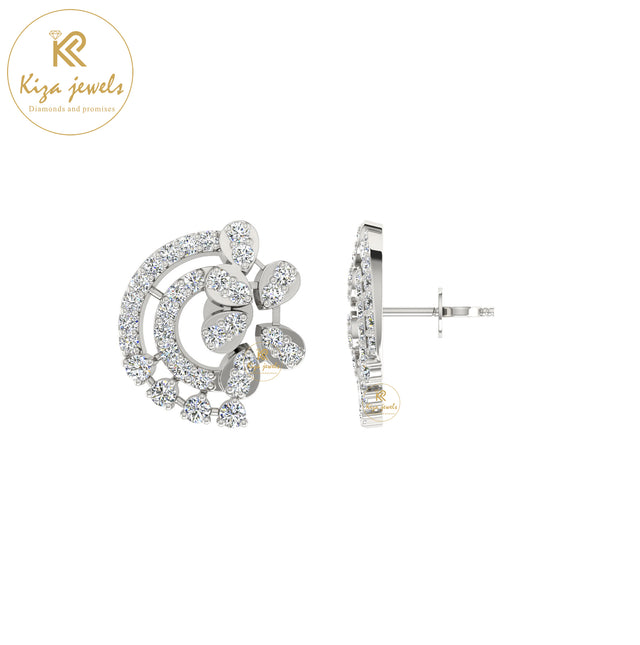 0.70 TDW Round Cut Diamond Women's Stud Earring