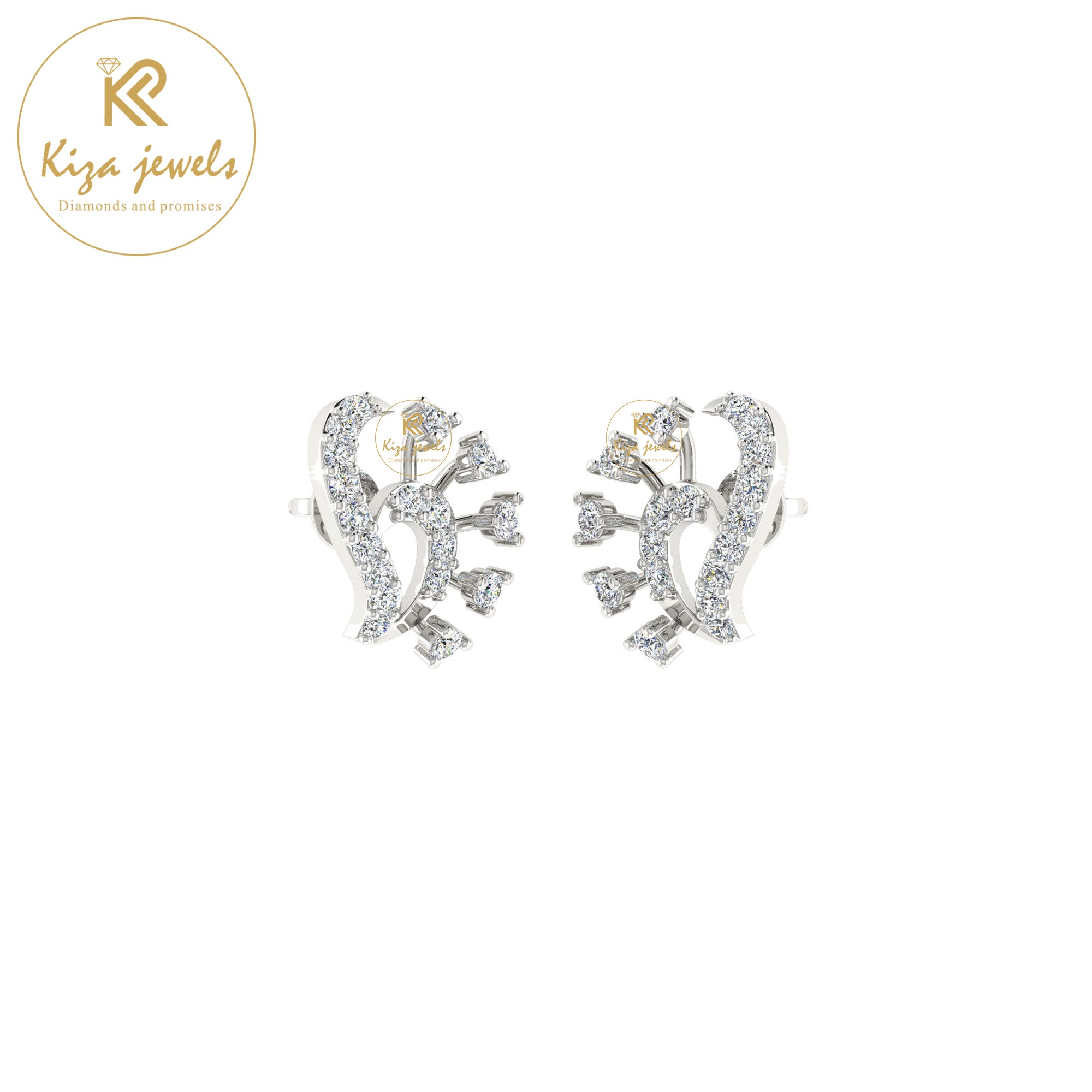 0.35 TDW Round Cut Diamond Women's Stud Earring