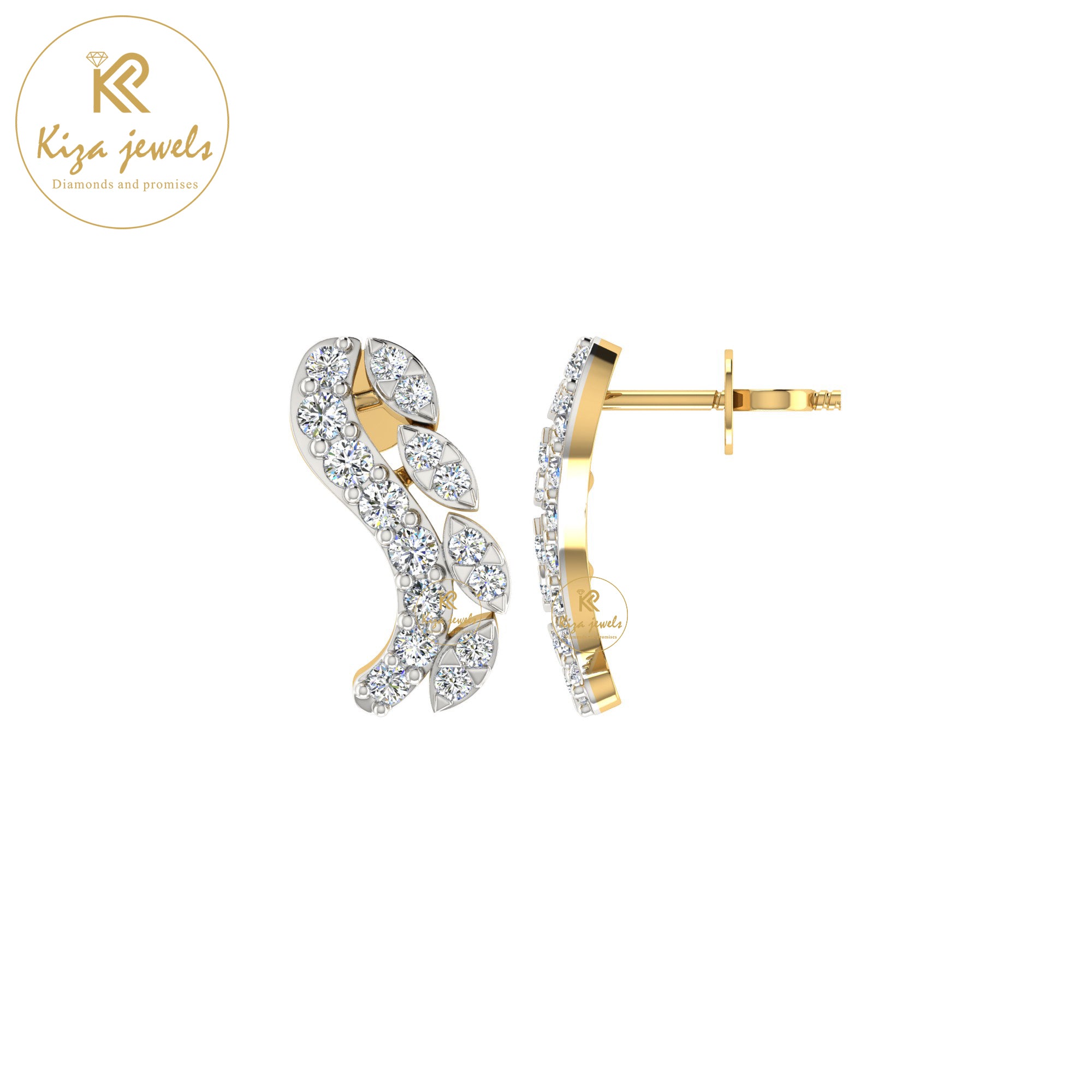 0.31 TDW Round Cut Diamond Women's Stud Earring