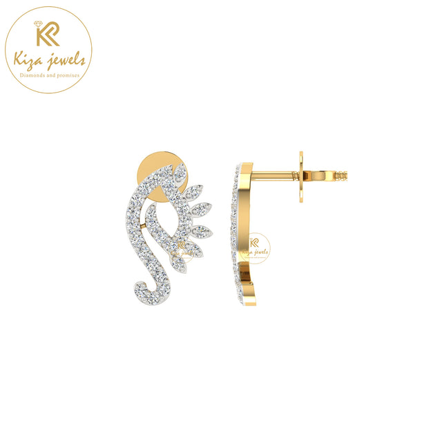 0.53 TDW Round Cut Diamond Women's Stud Earring