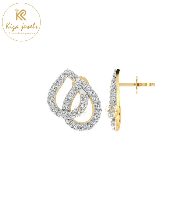 0.48 TDW Round Cut Diamond Women's Stud Earring