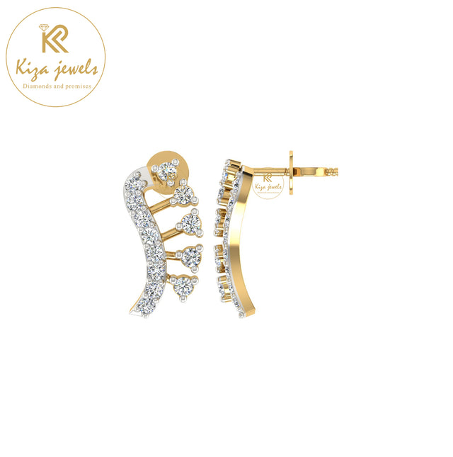 0.26 TDW Round Cut Diamond Women's Stud Earring
