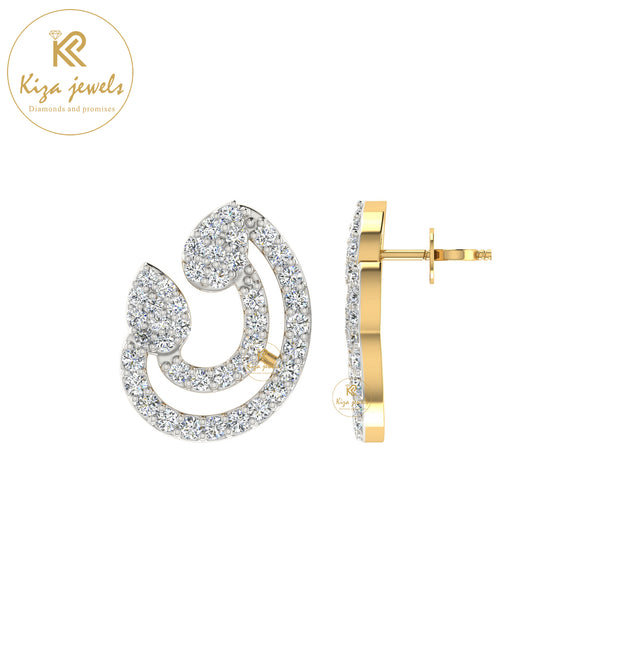 0.70 TDW Round Cut Diamond Women's Stud Earring