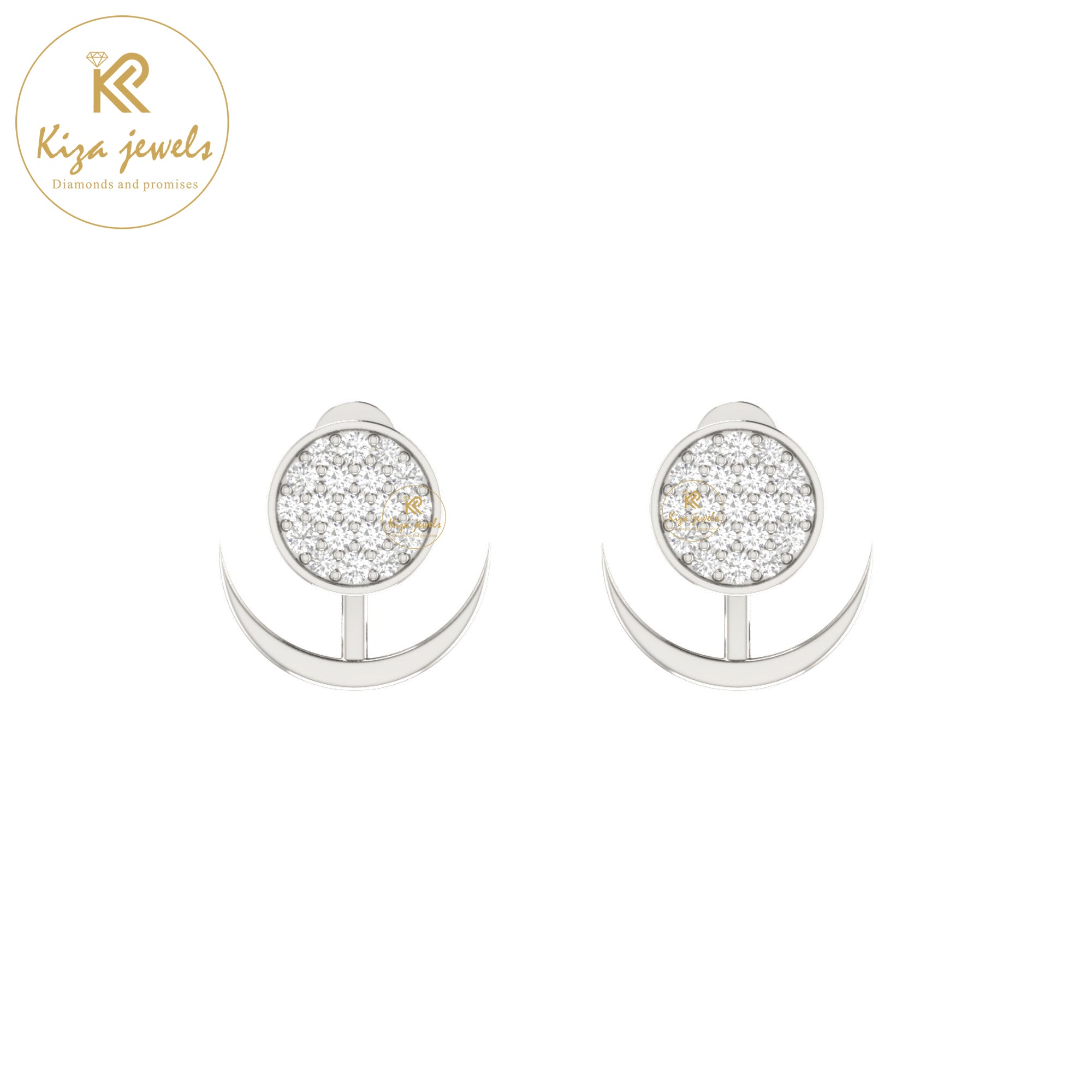 0.19 TDW Round Cut Diamond Women's Stud Earring