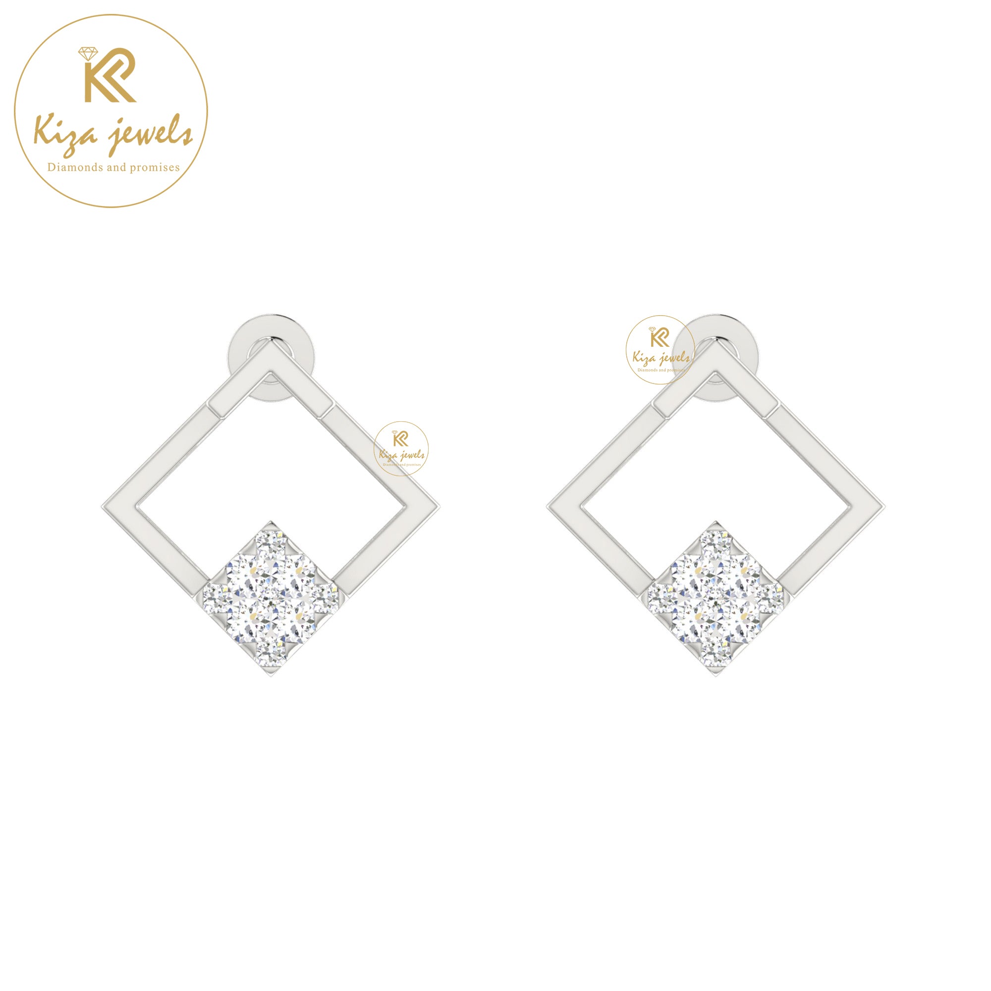 0.19 TDW Round Cut Diamond Women's Stud Earring