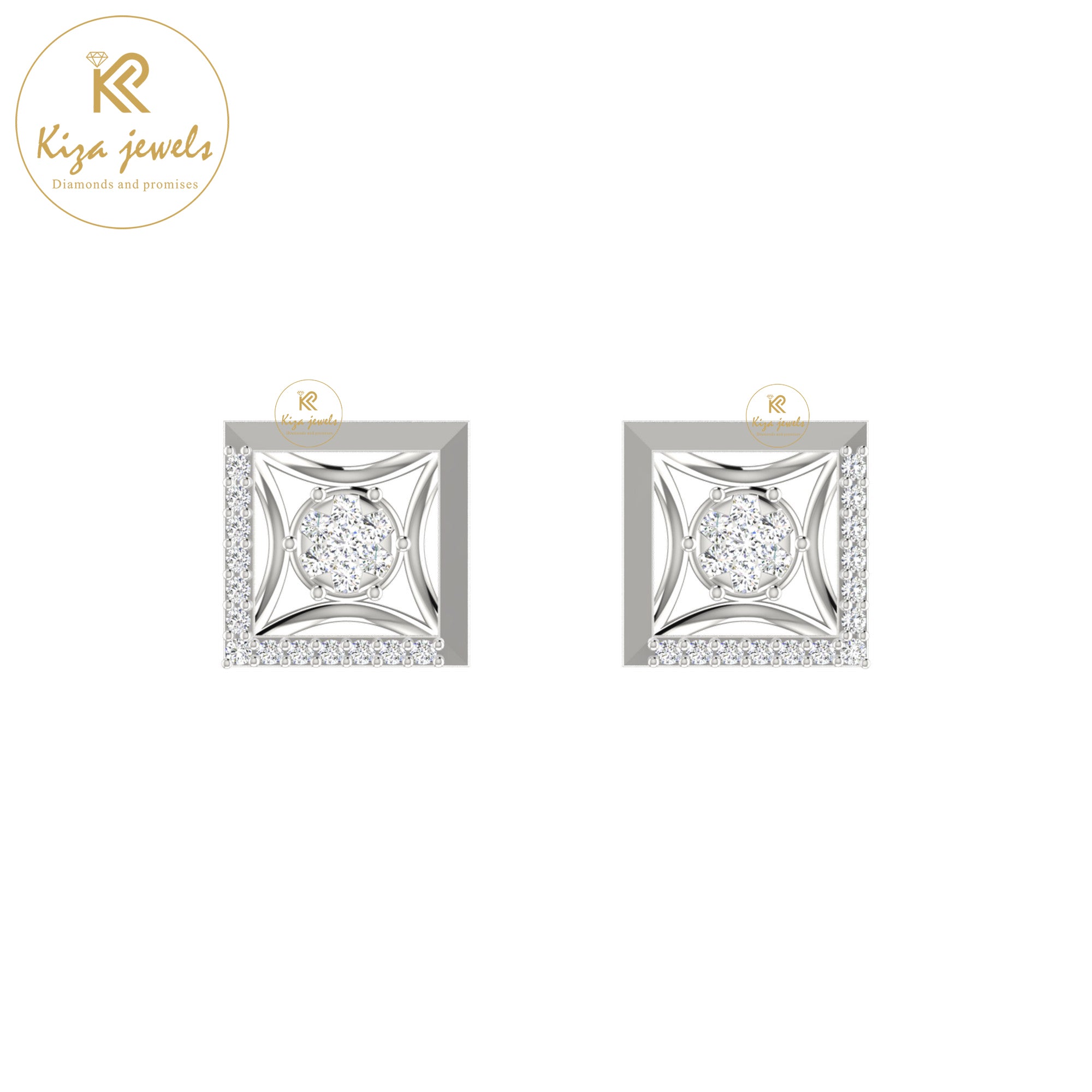 0.26 TDW Round Cut Diamond Women's Stud Earring