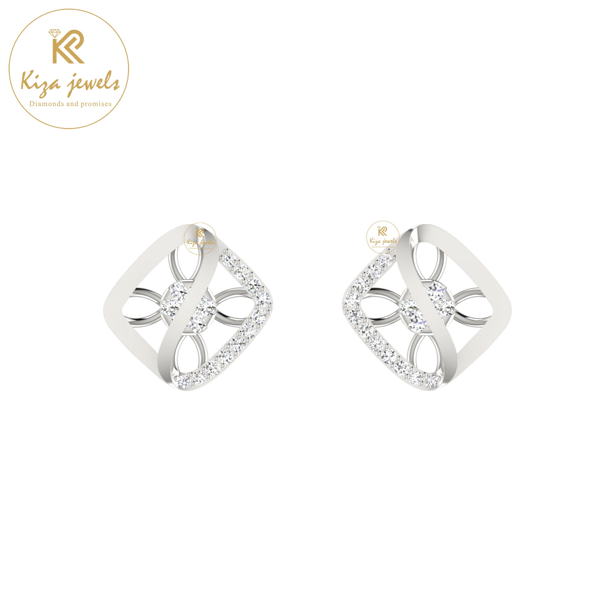 0.23 TDW Round Cut Diamond Women's Stud Earring