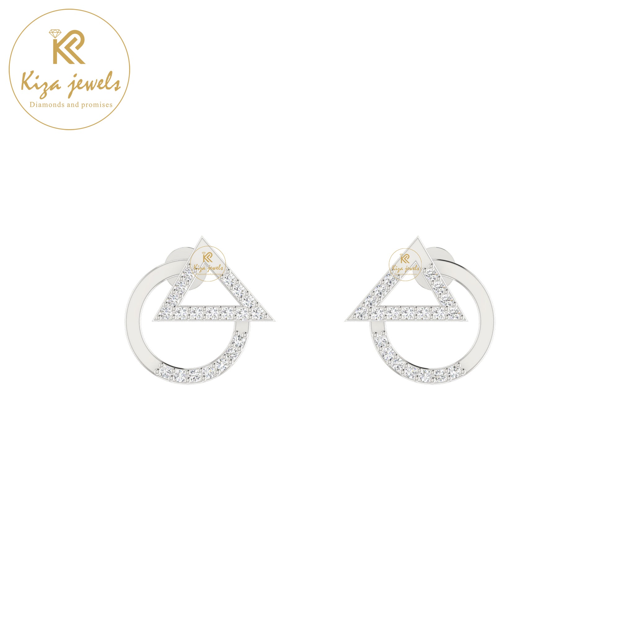 0.15 TDW Round Cut Diamond Women's Stud Earring