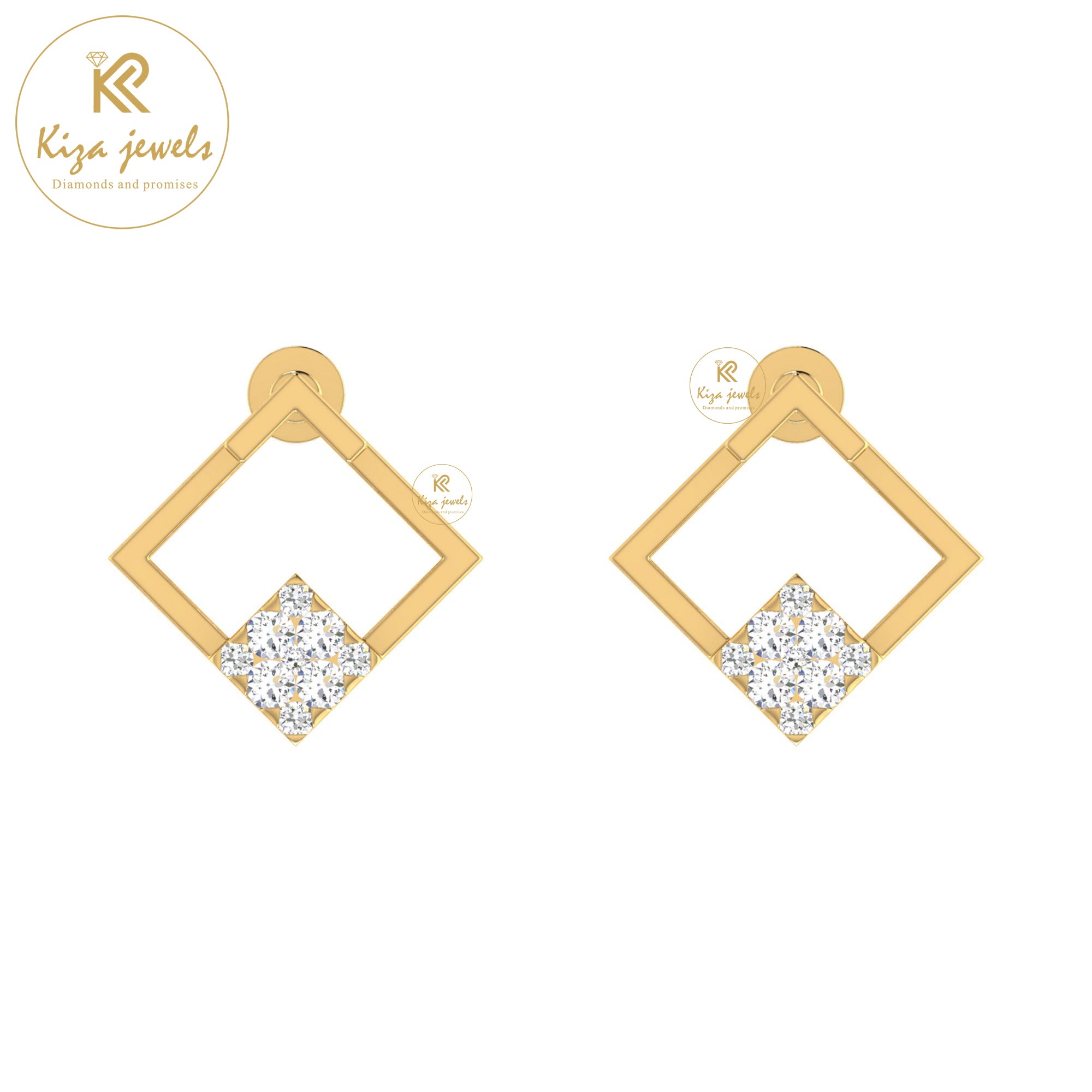 0.19 TDW Round Cut Diamond Women's Stud Earring