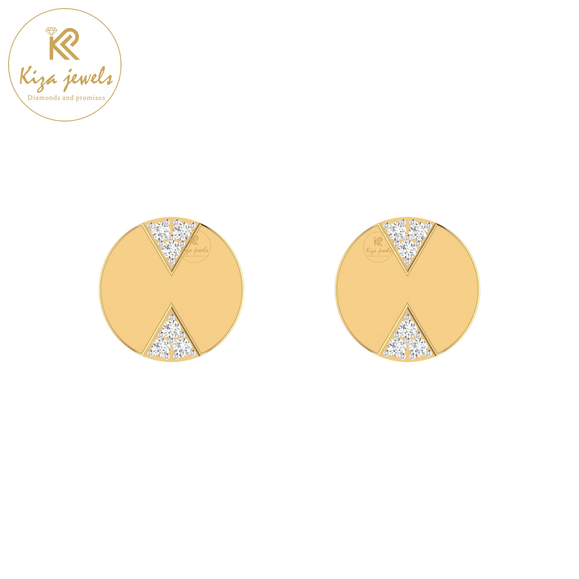 0.10 TDW Round Cut Women's Diamond Stud Earring