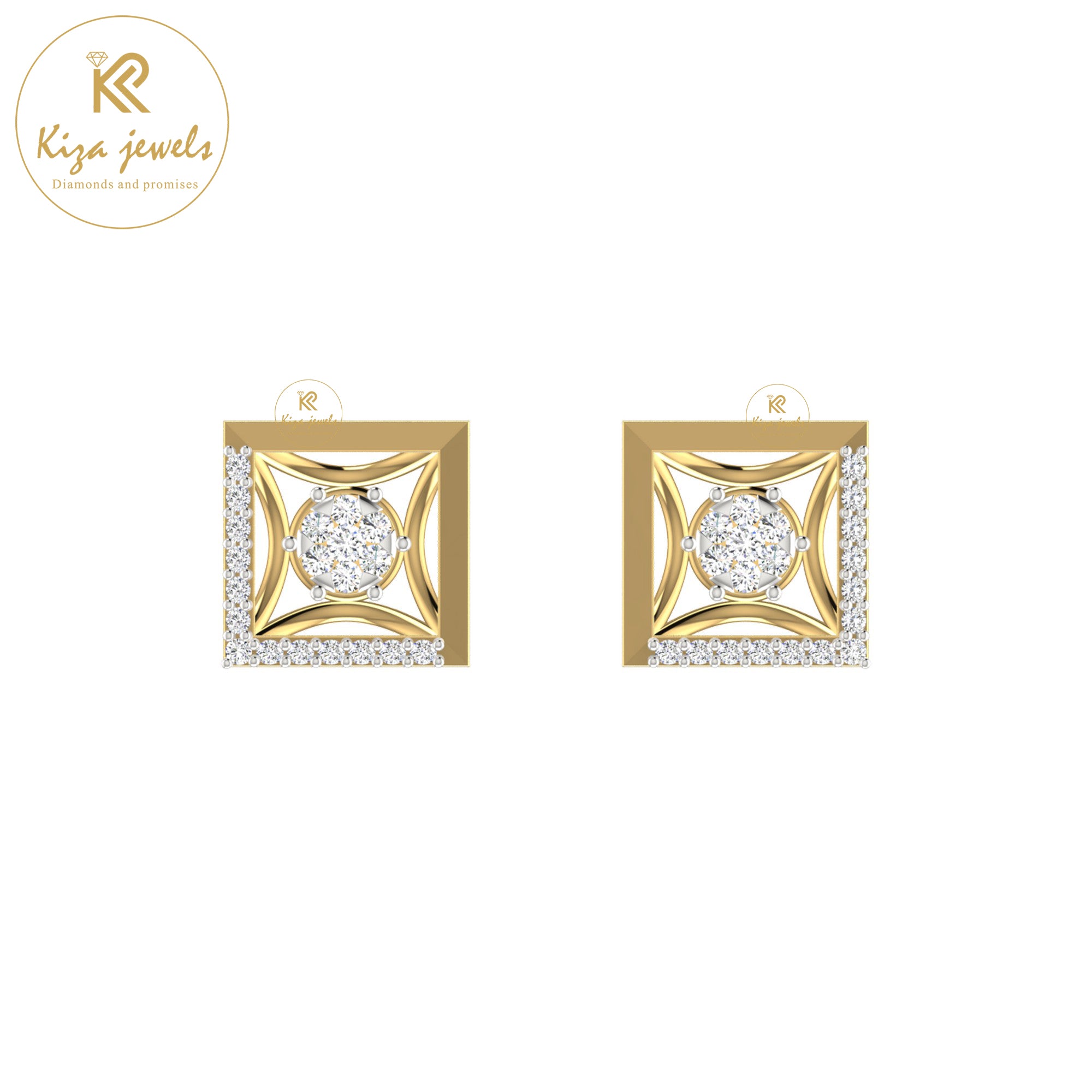 0.26 TDW Round Cut Diamond Women's Stud Earring