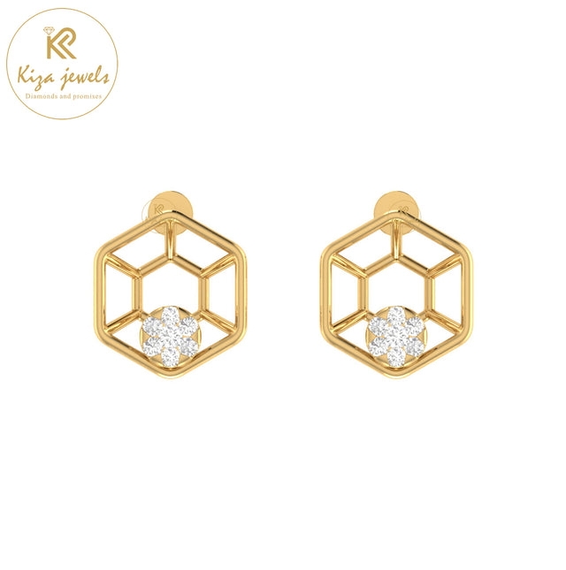 0.16 TDW Round Cut Diamond Women's Stud Earring