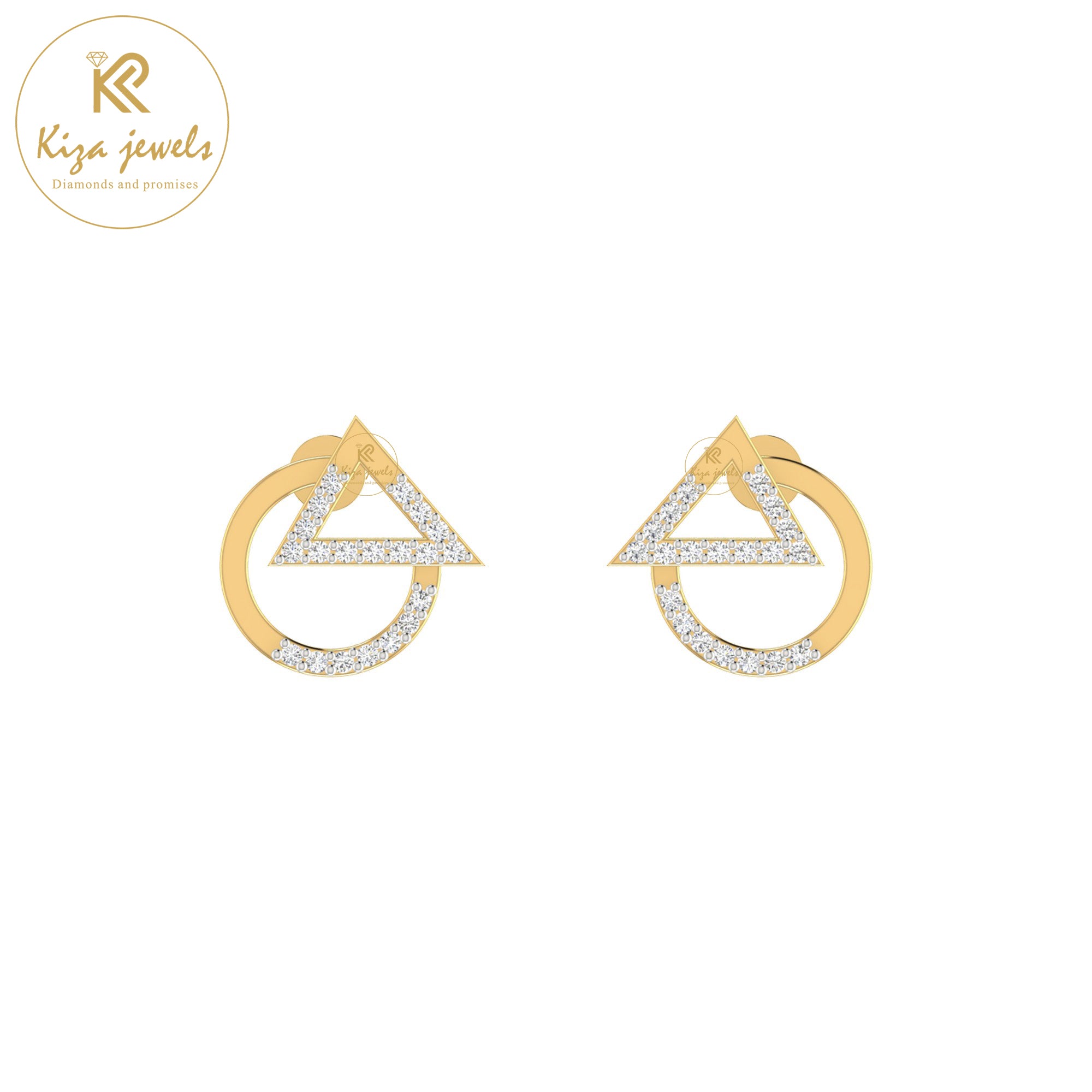 0.15 TDW Round Cut Diamond Women's Stud Earring