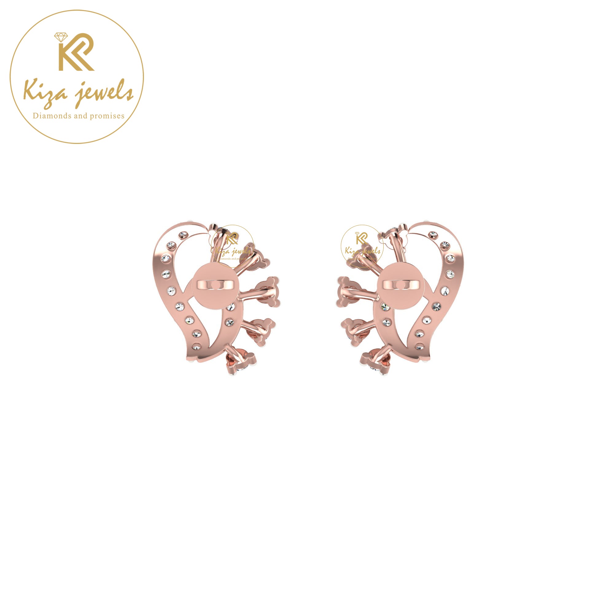 0.35 TDW Round Cut Diamond Women's Stud Earring