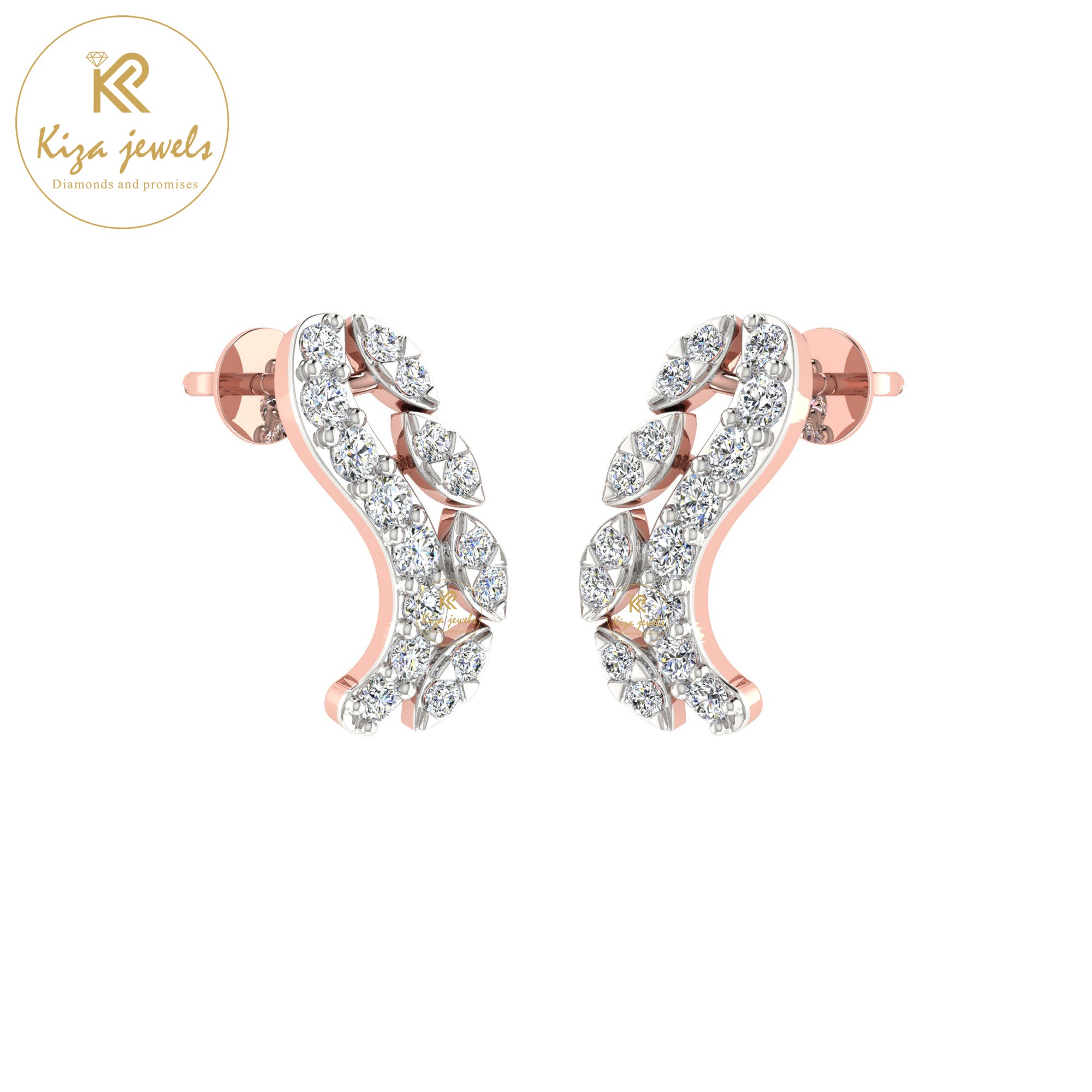 0.31 TDW Round Cut Diamond Women's Stud Earring