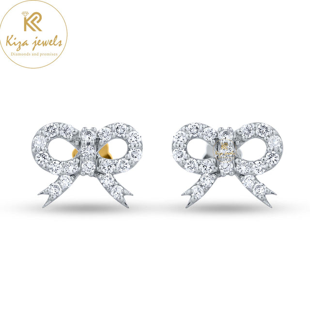 0.31 TDW Round Cut Diamond Stud Earring
