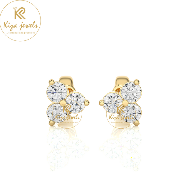 0.44 TDW Round Cut Women's Diamond Stud  Earring