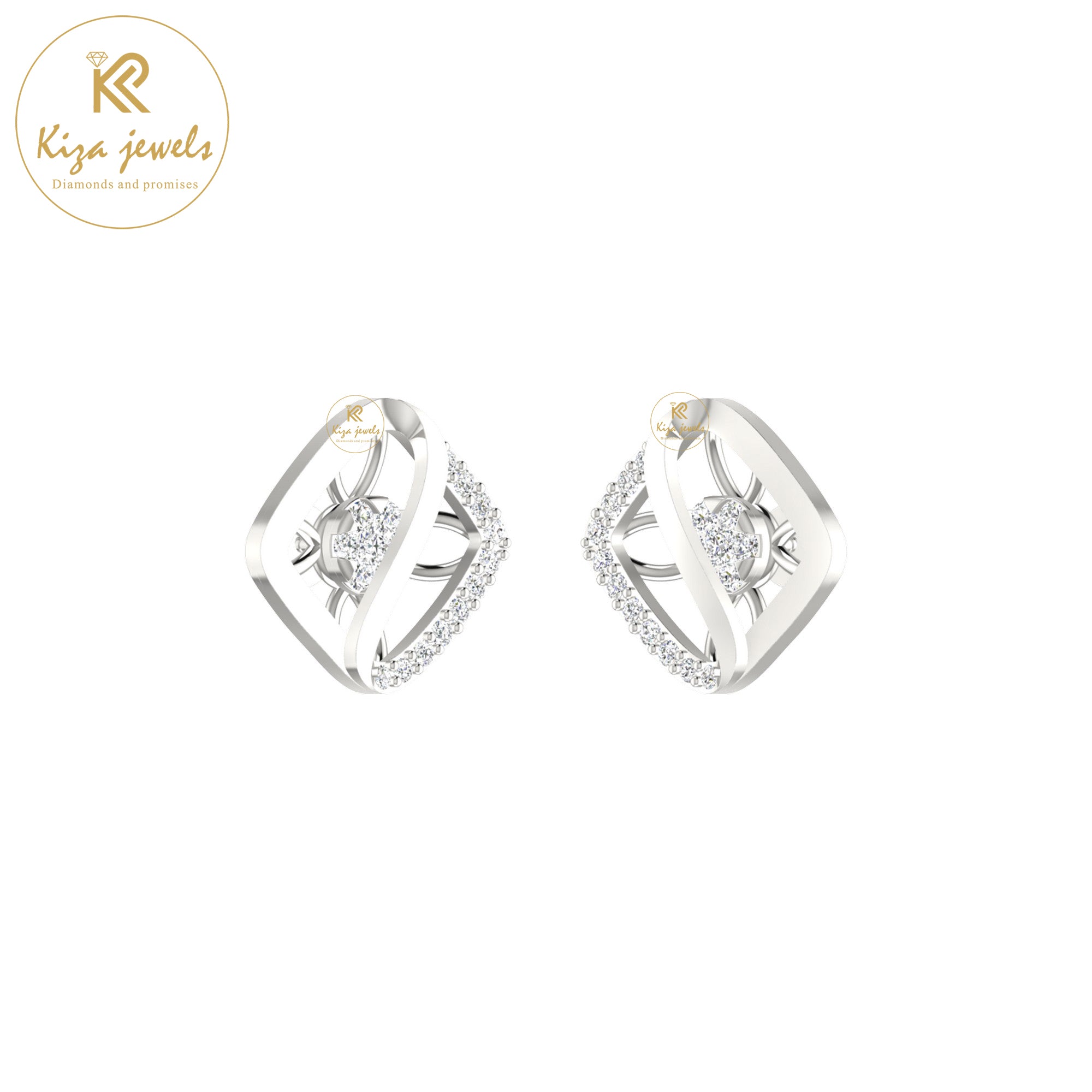 0.23 TDW Round Cut Diamond Women's Stud Earring