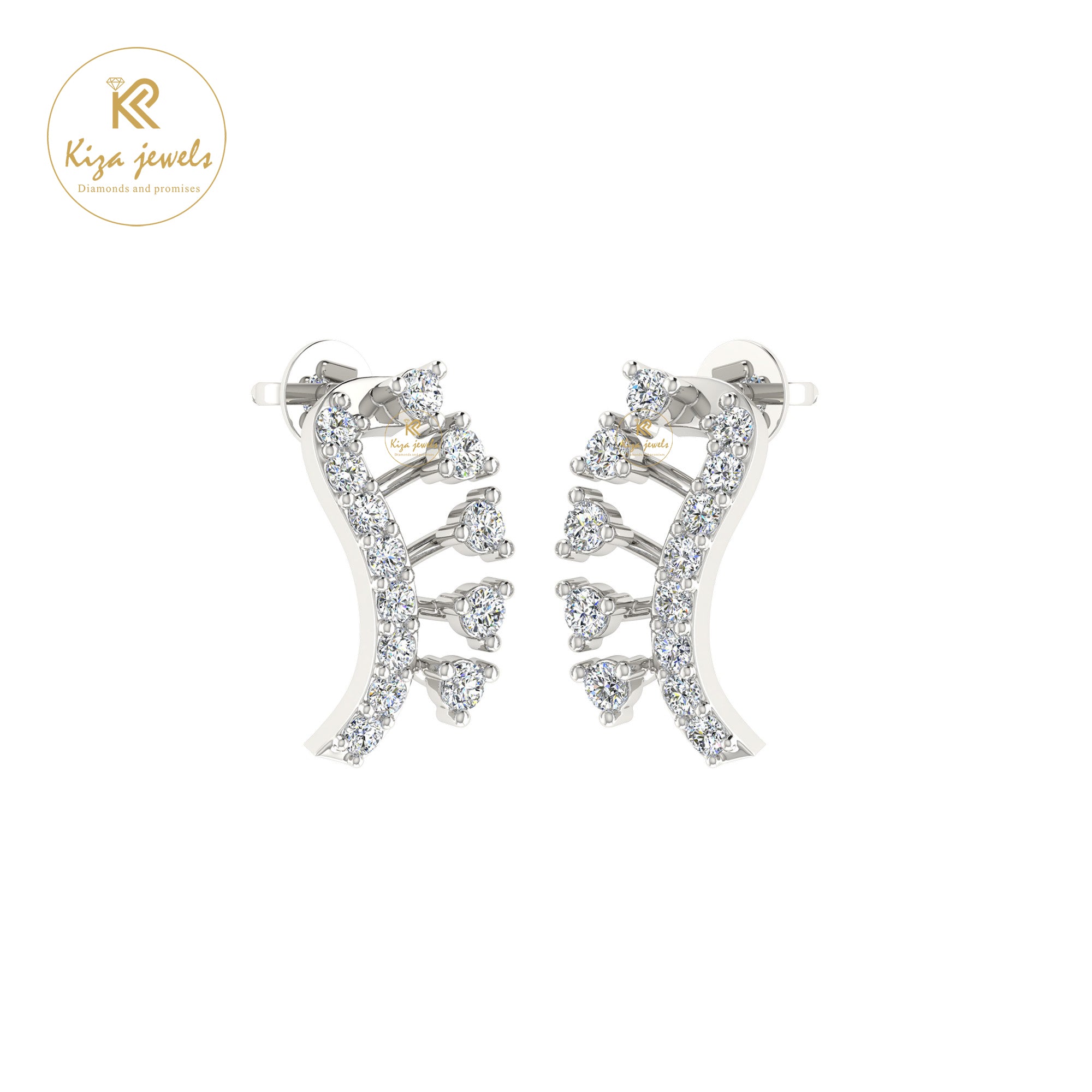 0.26 TDW Round Cut Diamond Women's Stud Earring