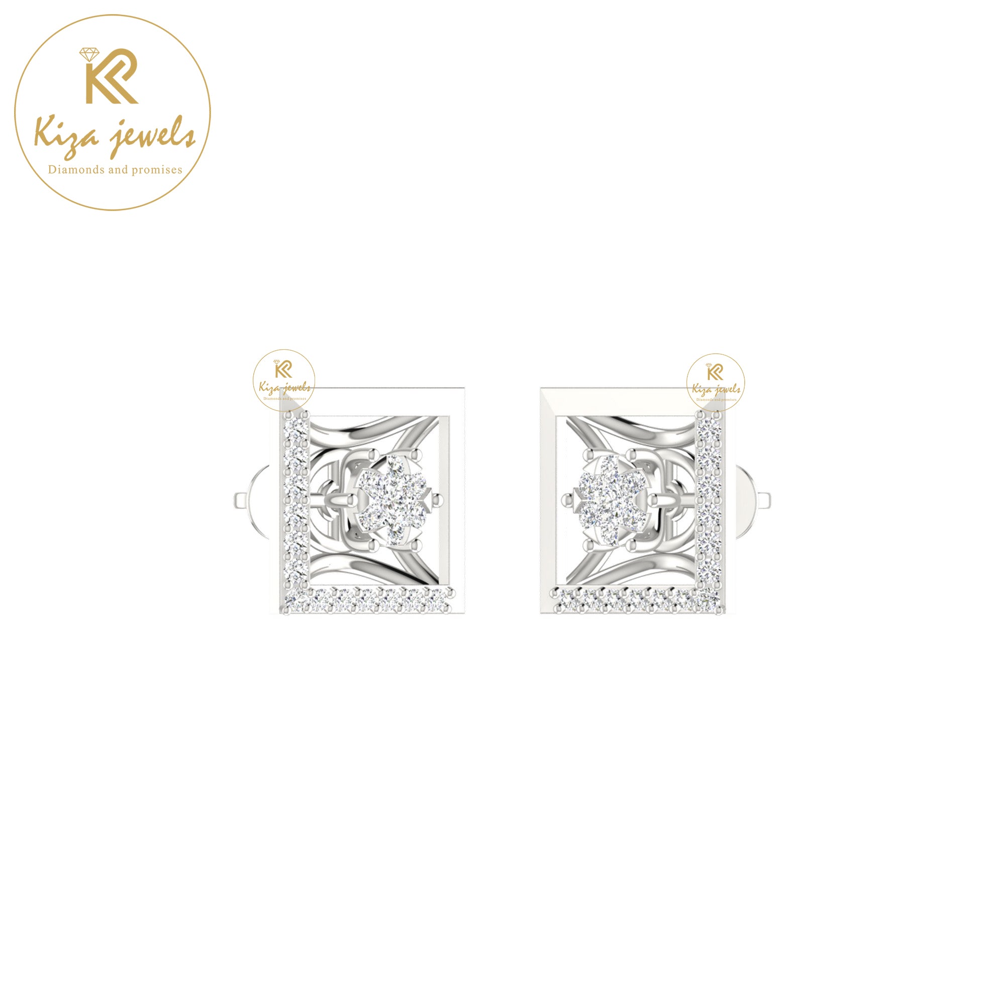 0.26 TDW Round Cut Diamond Women's Stud Earring