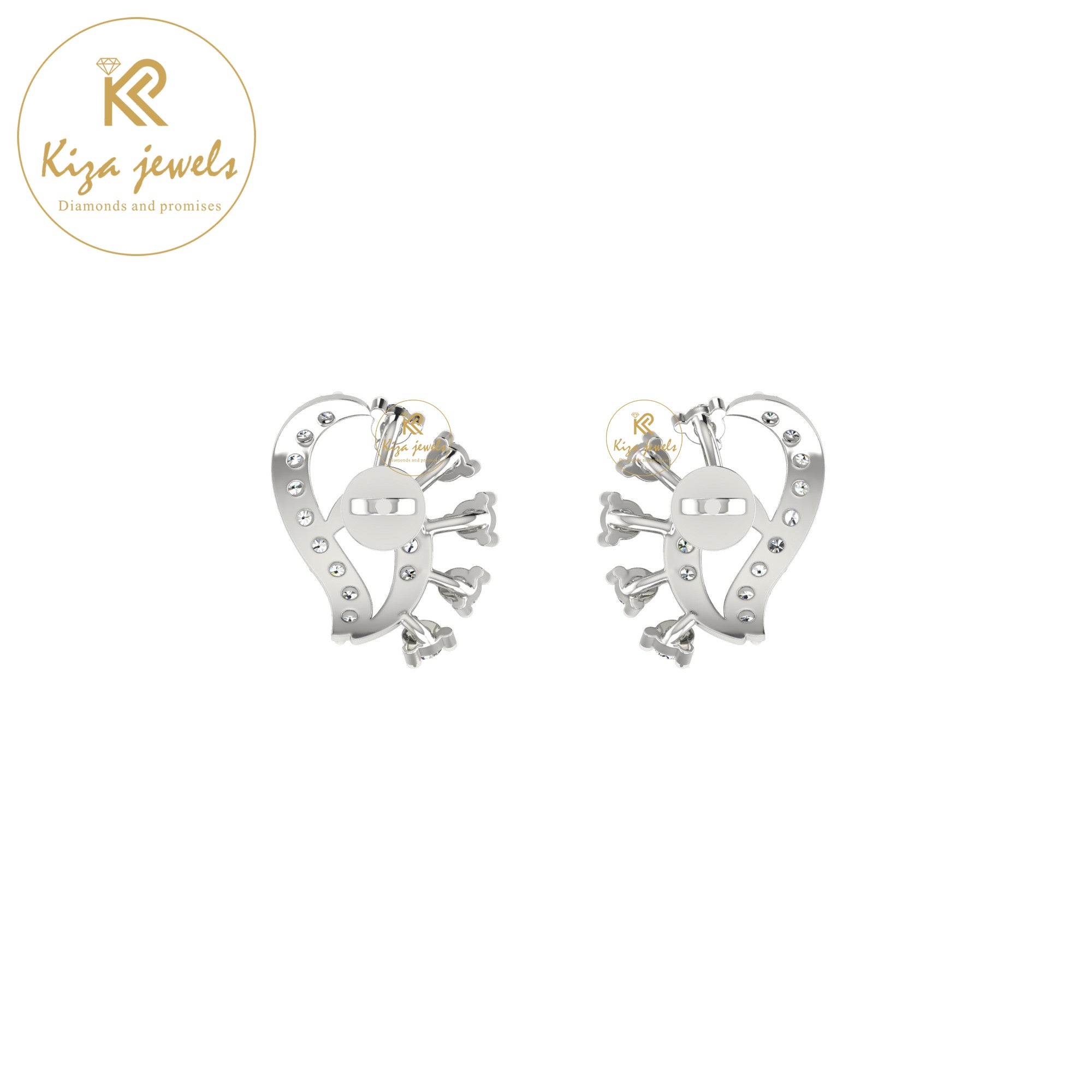 0.35 TDW Round Cut Diamond Women's Stud Earring