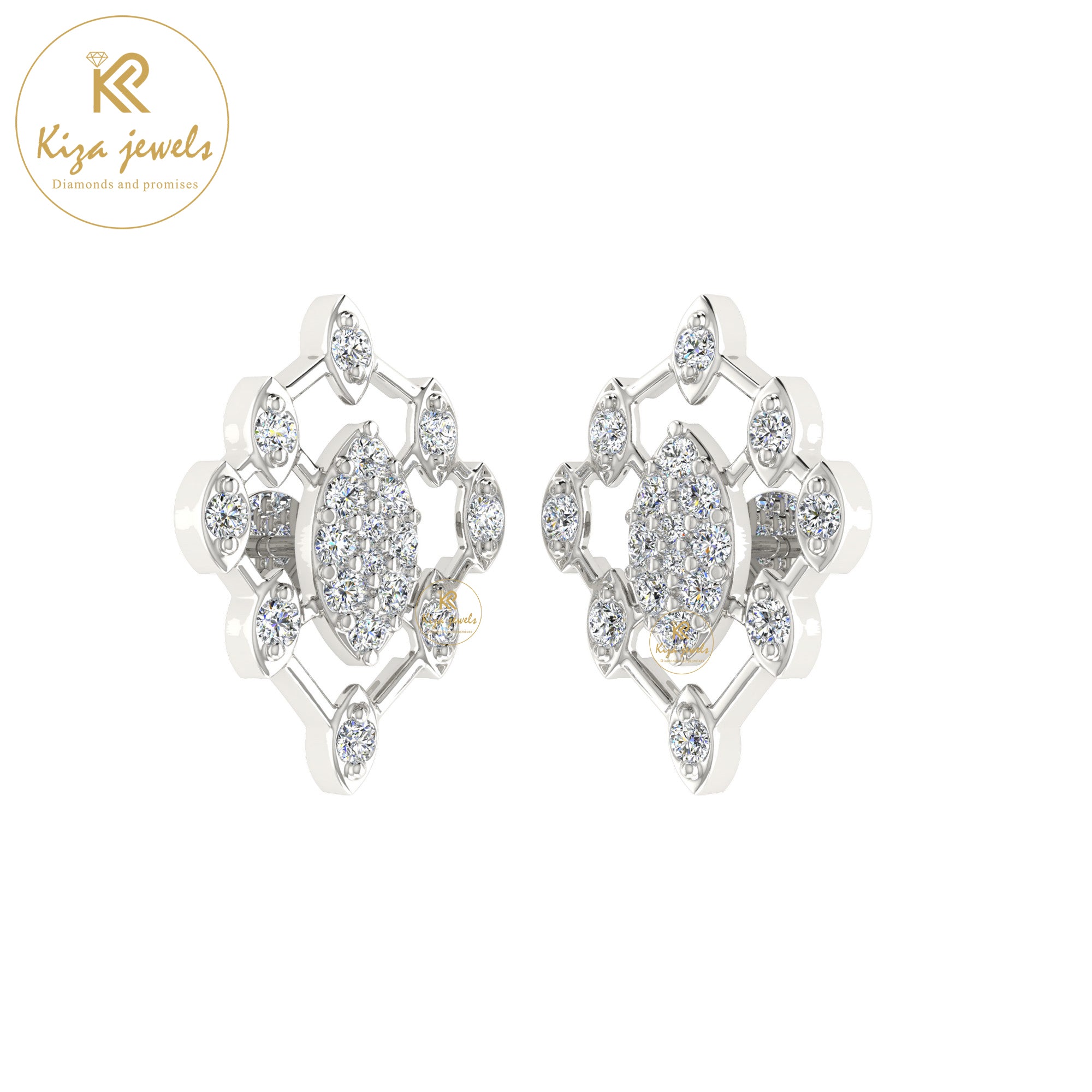 0.31 TDW Round Cut Diamond Women's Stud Earring