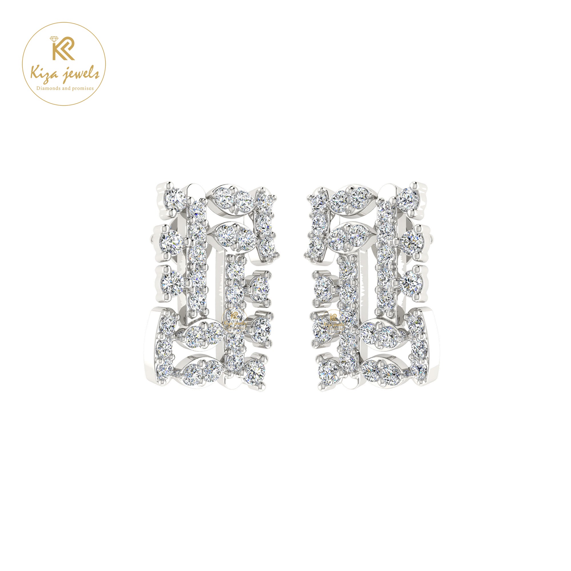 0.55 TDW Round Cut Diamond Women's Stud Earring