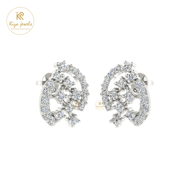 0.40 TDW Round Cut Diamond Women's Stud Earring
