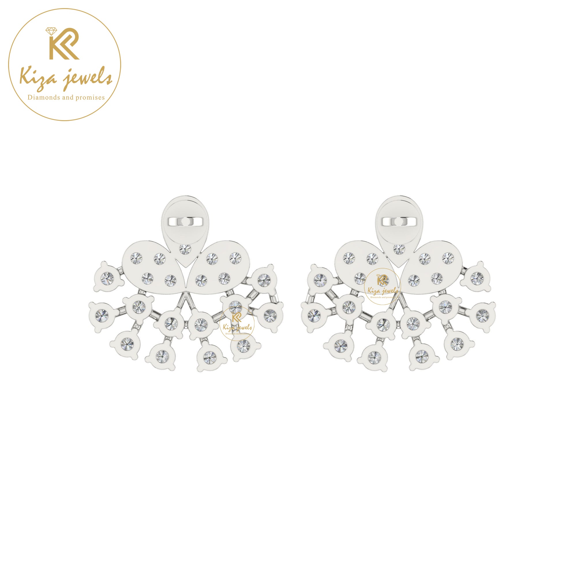 1.02 TDW Round Cut Diamond Women's Stud Earring