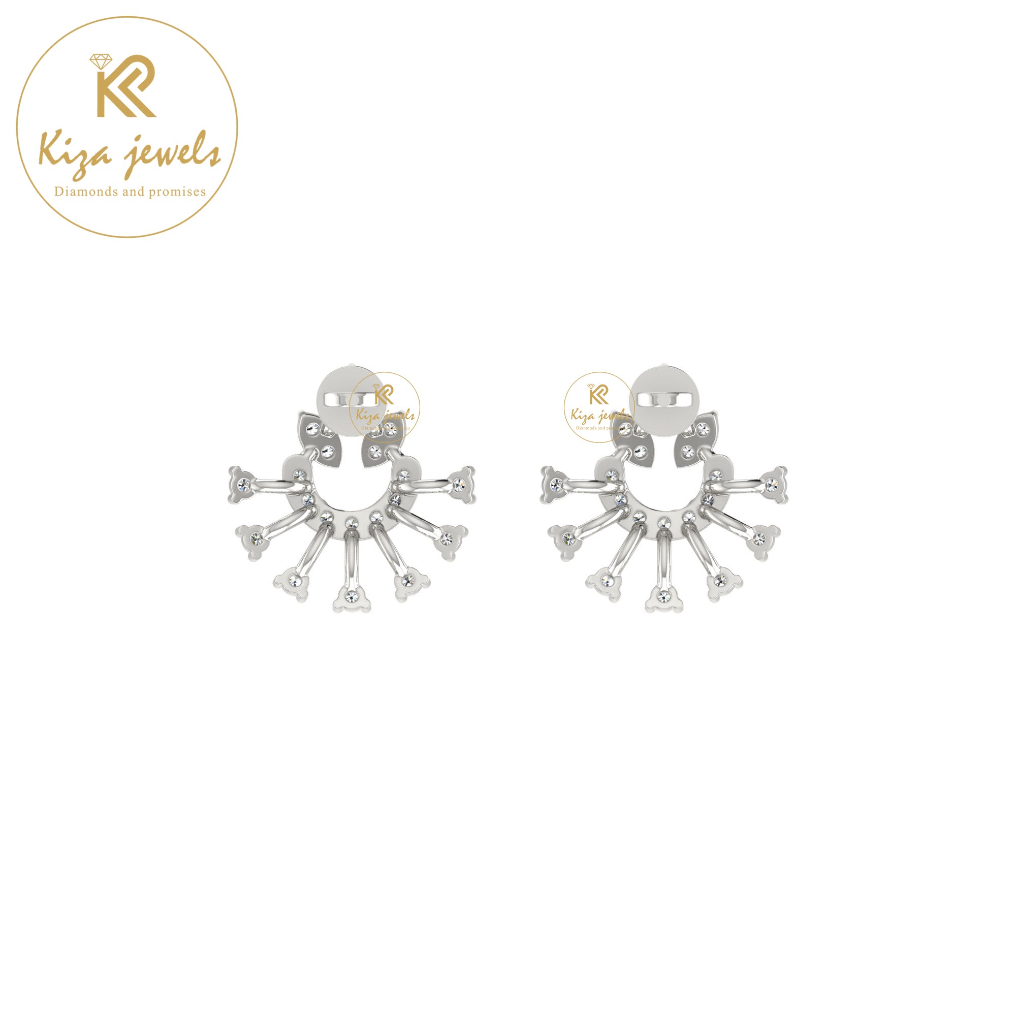 0.26 TDW Round Cut Diamond Stud Earring