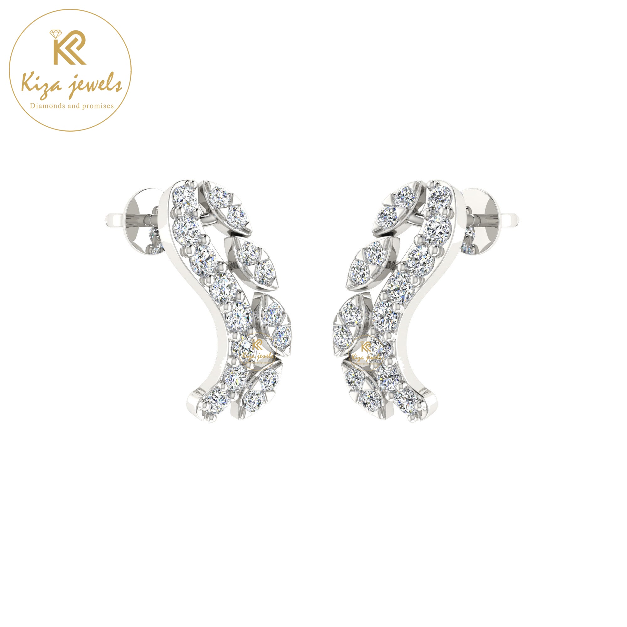 0.31 TDW Round Cut Diamond Women's Stud Earring