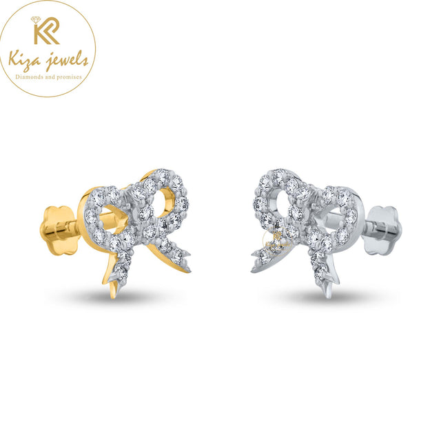 0.31 TDW Round Cut Diamond Stud Earring