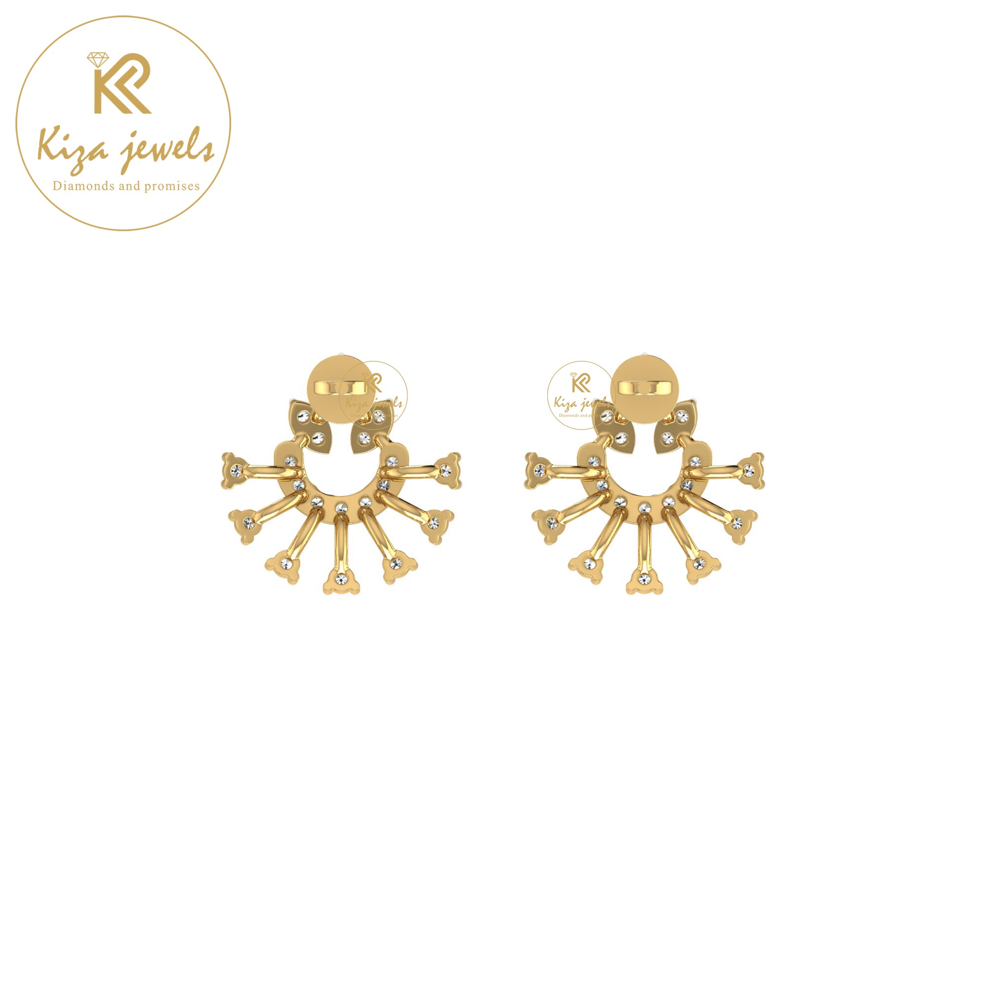 0.26 TDW Round Cut Diamond Stud Earring